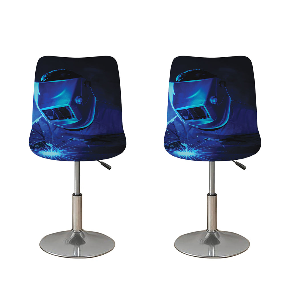 Industrial Welder Print Bar Stool Covers
