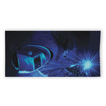 Industrial Welder Print Beach Towel
