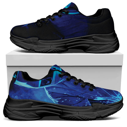 Industrial Welder Print Black Chunky Shoes