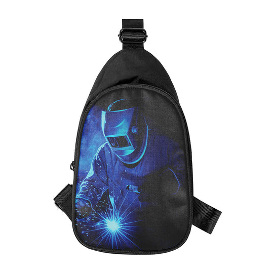 Industrial Welder Print Chest Bag