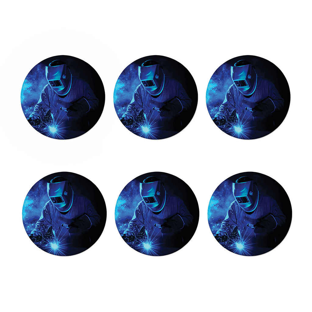Industrial Welder Print Coaster Set