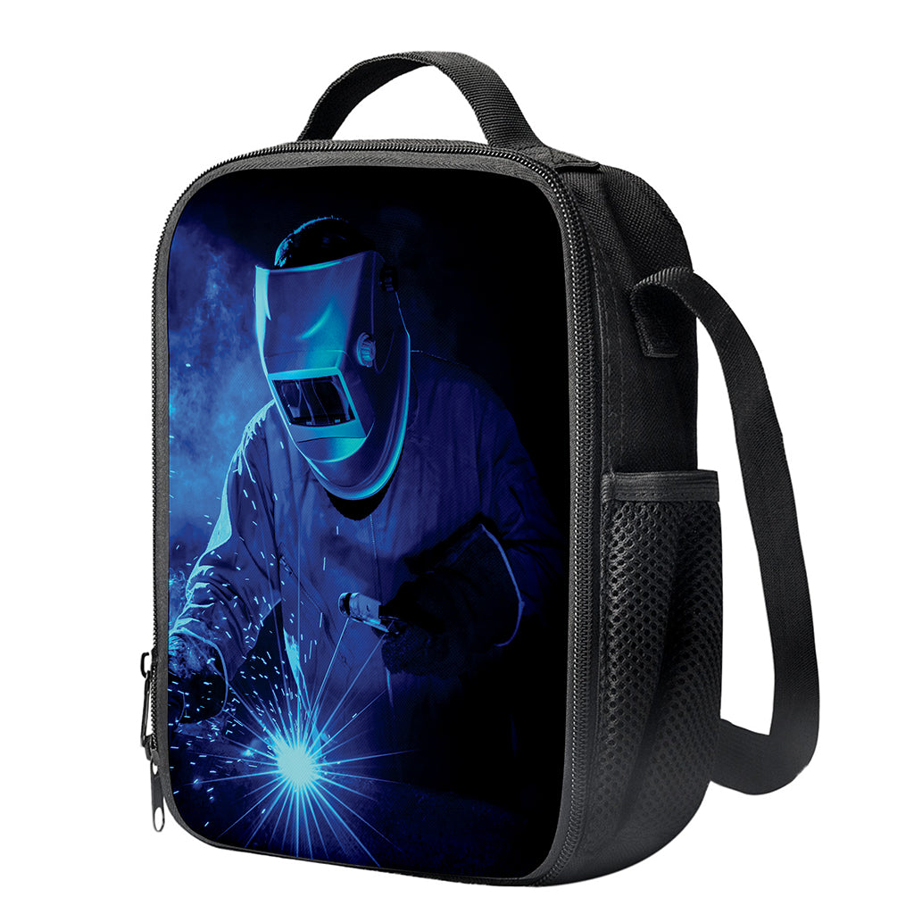Industrial Welder Print Crossbody Lunch Bag