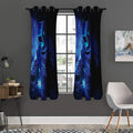 Industrial Welder Print Grommet Curtain Panels