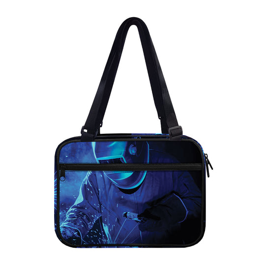 Industrial Welder Print Double Strap Bible Bag