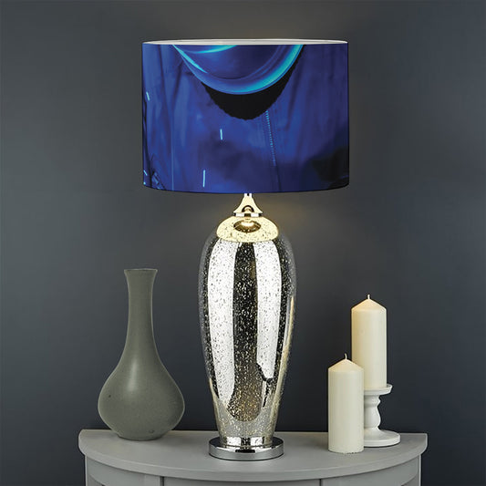 Industrial Welder Print Drum Lamp Shade