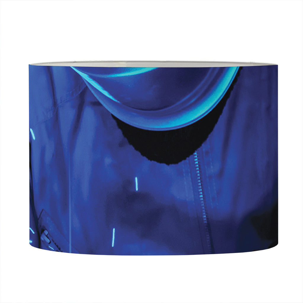 Industrial Welder Print Drum Lamp Shade