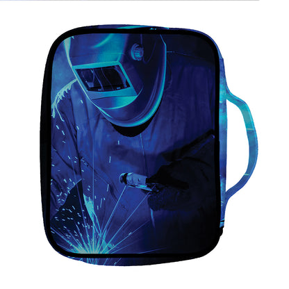 Industrial Welder Print Front Pocket Bible Bag