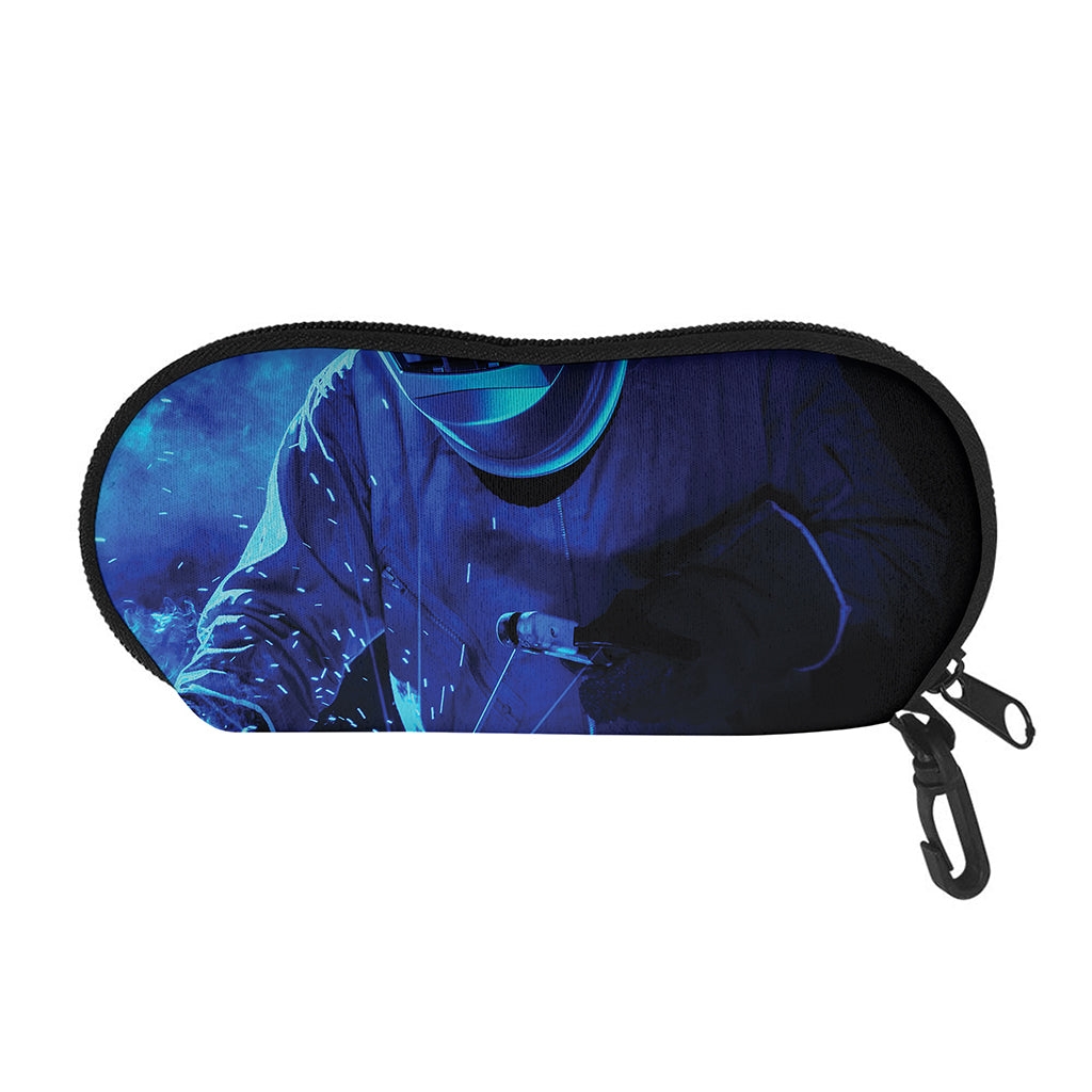 Industrial Welder Print Glasses Case