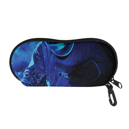 Industrial Welder Print Glasses Case