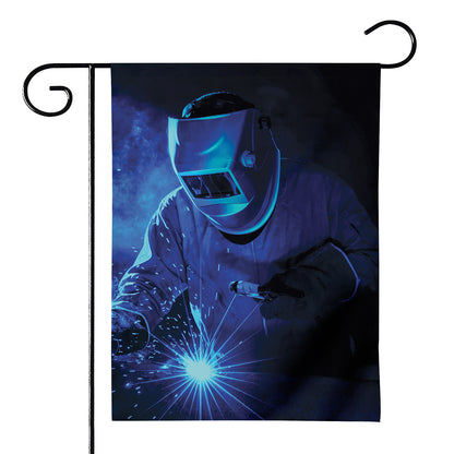Industrial Welder Print House Flag