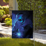 Industrial Welder Print House Flag