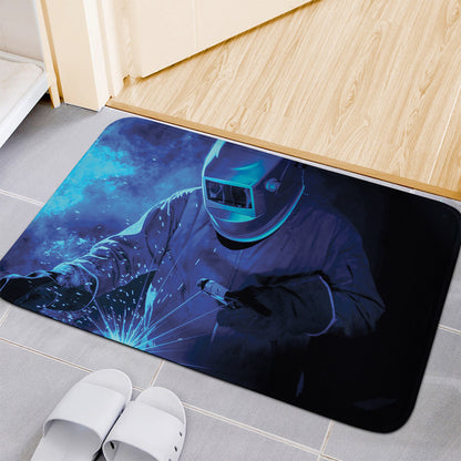 Industrial Welder Print Indoor Door Mat