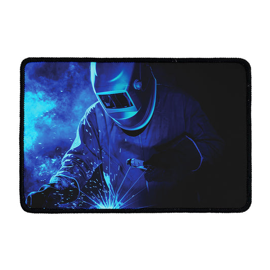 Industrial Welder Print Kitchen Mat