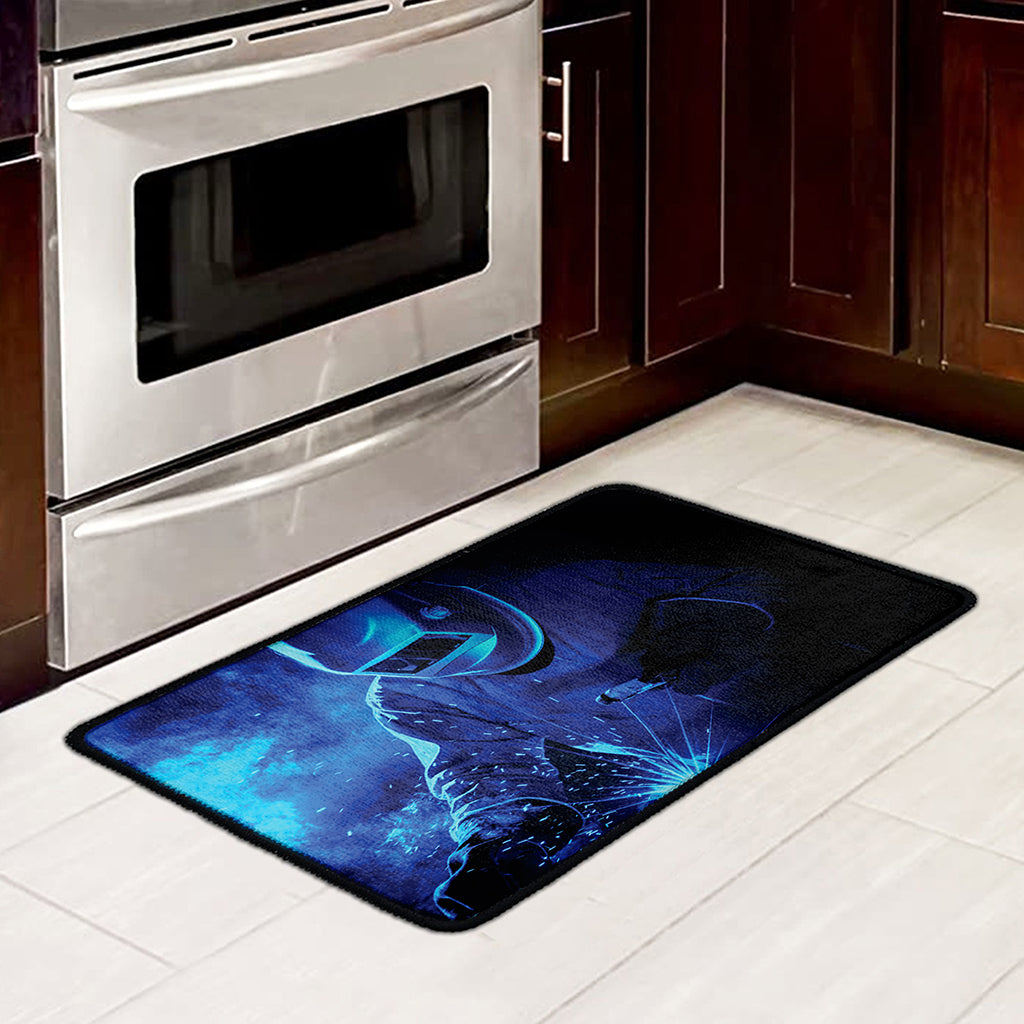 Industrial Welder Print Kitchen Mat