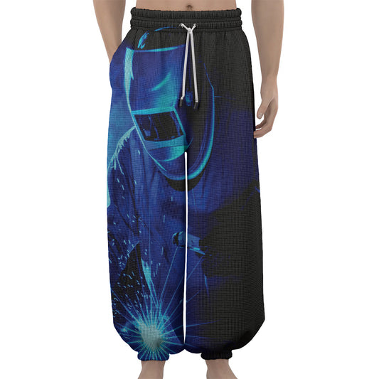 Industrial Welder Print Lantern Pants