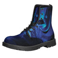 Industrial Welder Print Lace-Up Boots