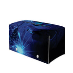 Industrial Welder Print Leather Tissue Box Cover