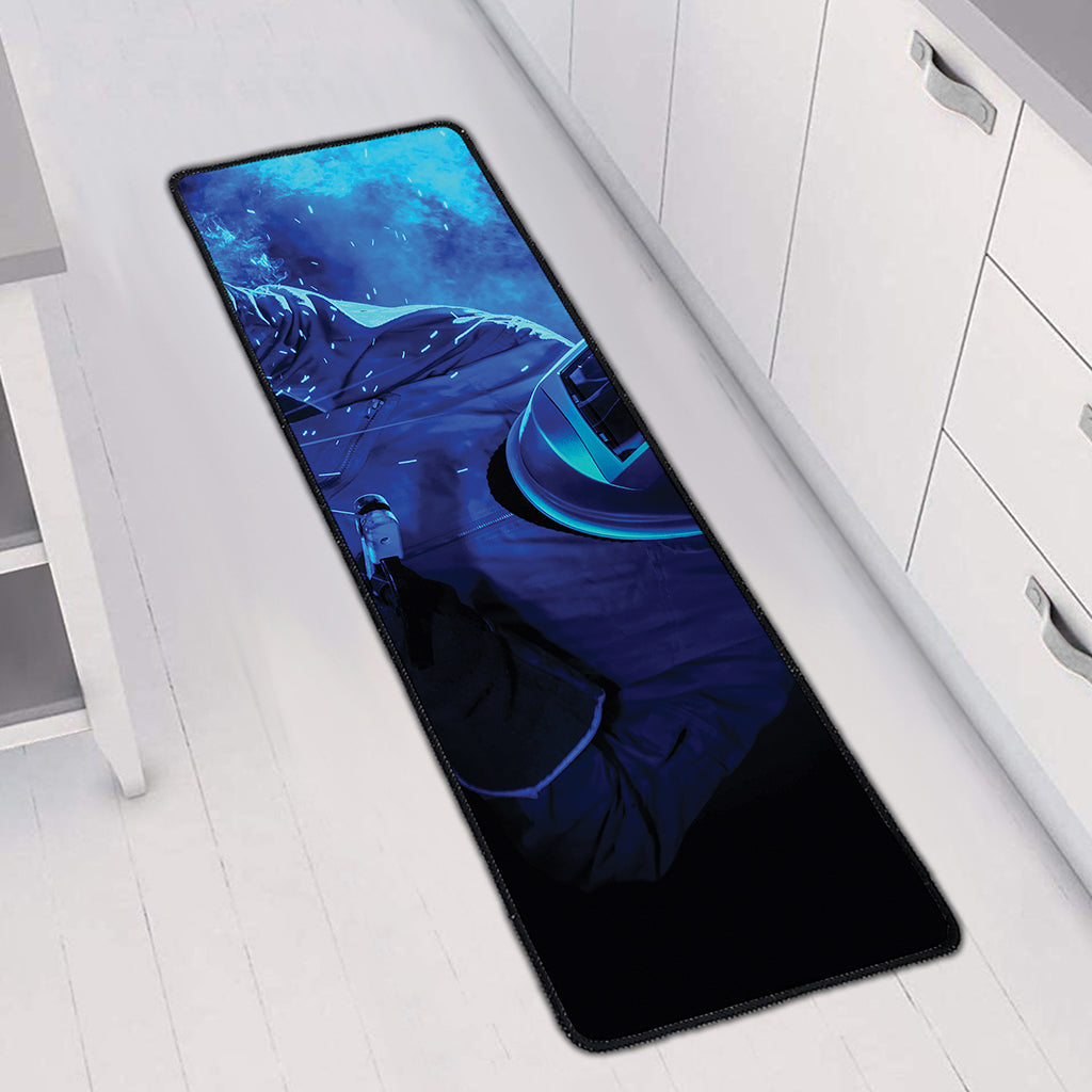 Industrial Welder Print Long Kitchen Mat