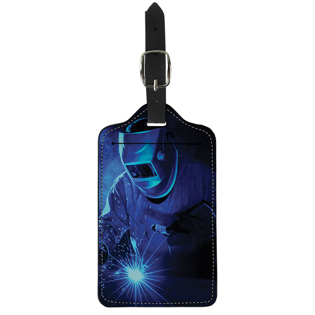 Industrial Welder Print Luggage Tag