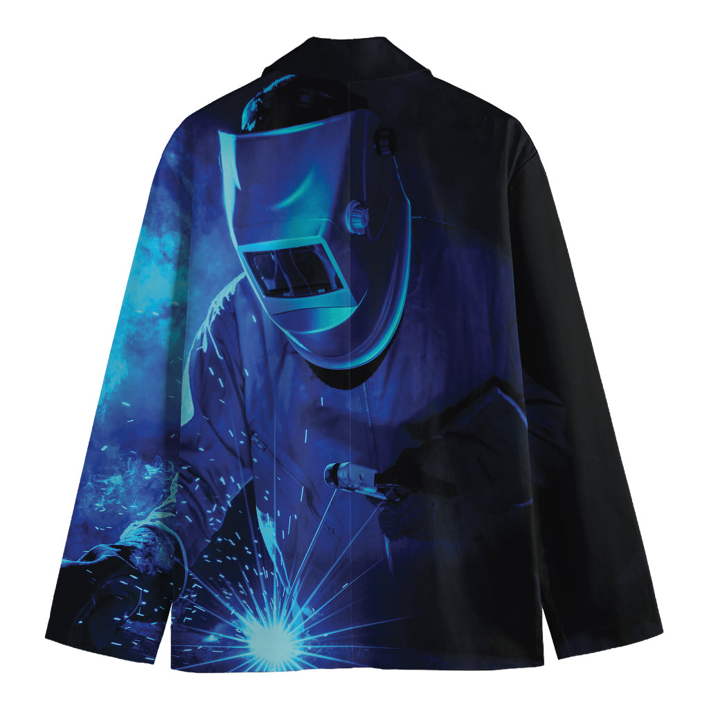 Industrial Welder Print Men's Blazer