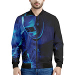 Industrial Welder Print Men's Bomber Jacket