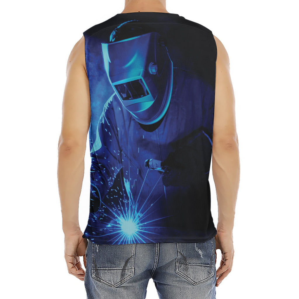 Industrial Welder Print Men's Fitness Tank Top
