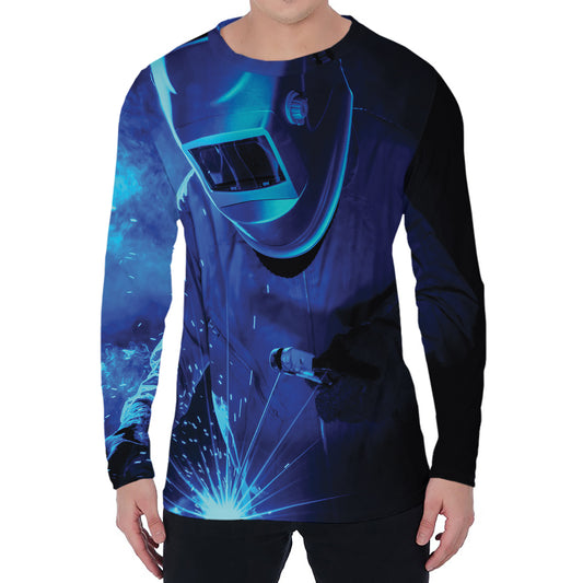 Industrial Welder Print Men's Long Sleeve T-Shirt