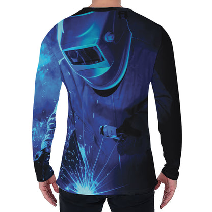 Industrial Welder Print Men's Long Sleeve T-Shirt