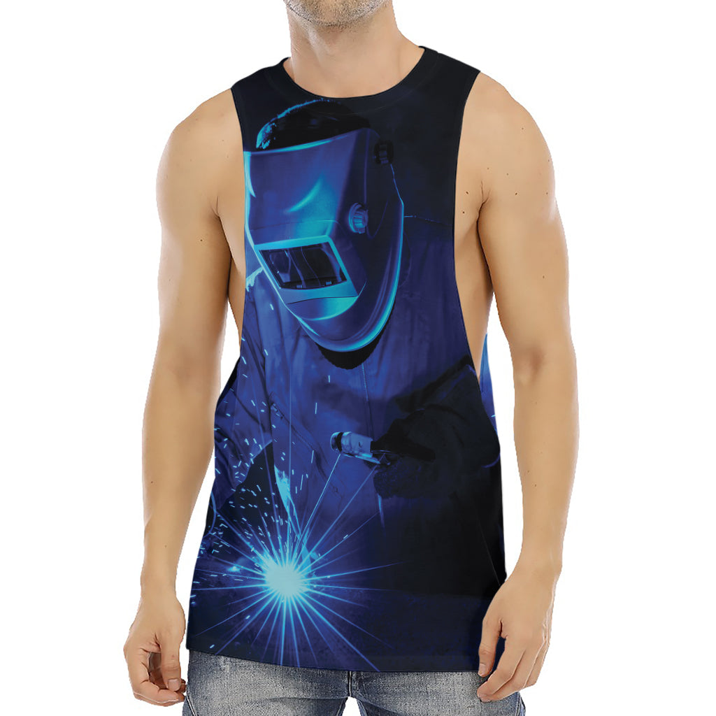 Industrial Welder Print Men's Muscle Tank Top