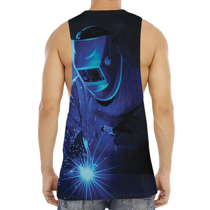 Industrial Welder Print Men's Muscle Tank Top