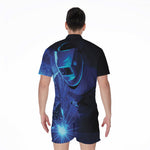 Industrial Welder Print Men's Rompers