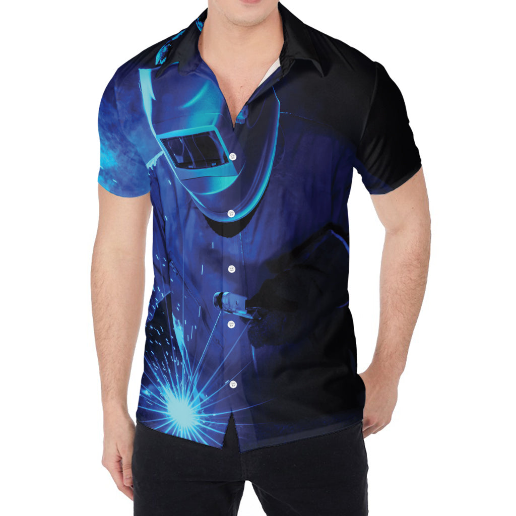 Industrial Welder Print Men's Shirt