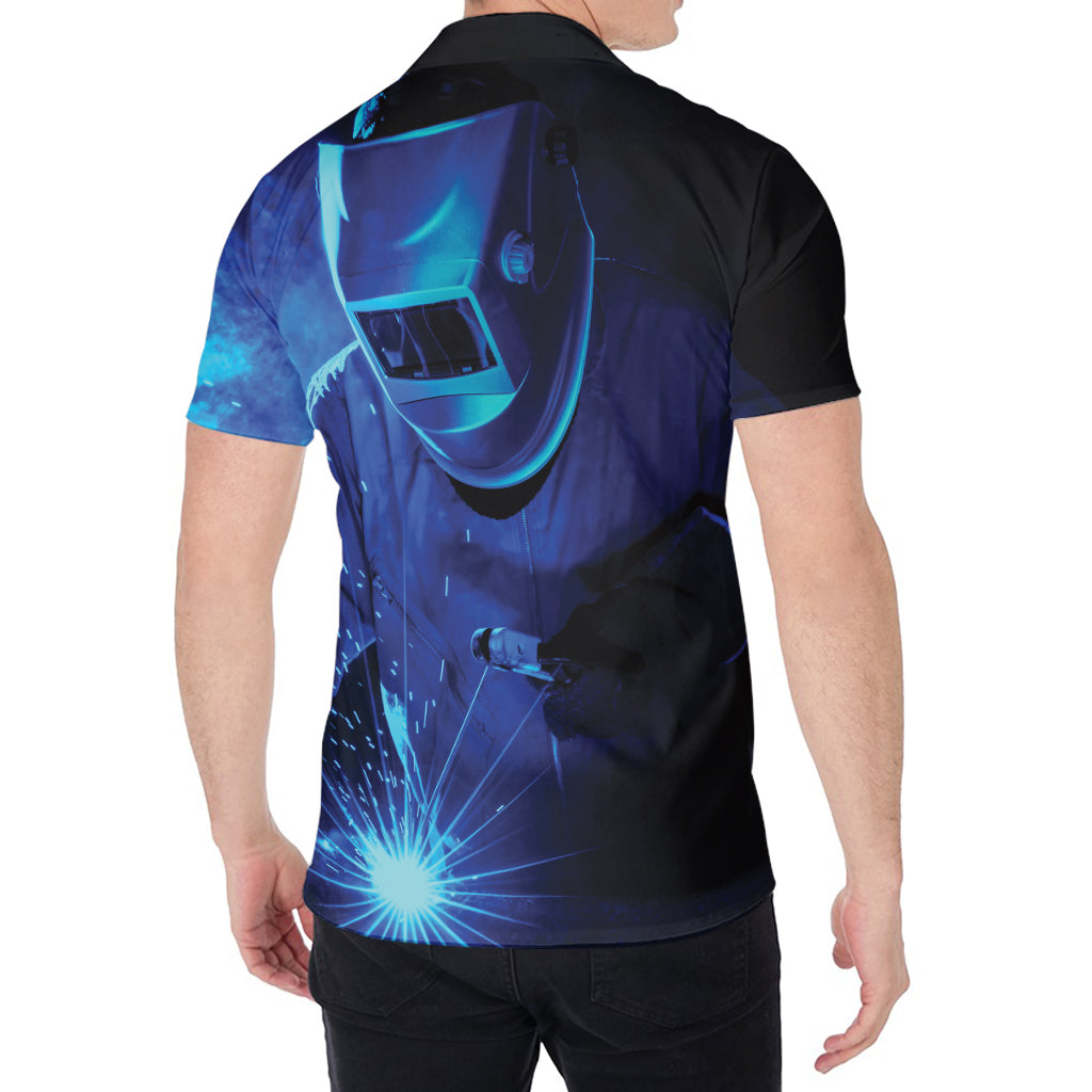 Industrial Welder Print Men's Shirt