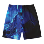 Industrial Welder Print Men's Swim Trunks