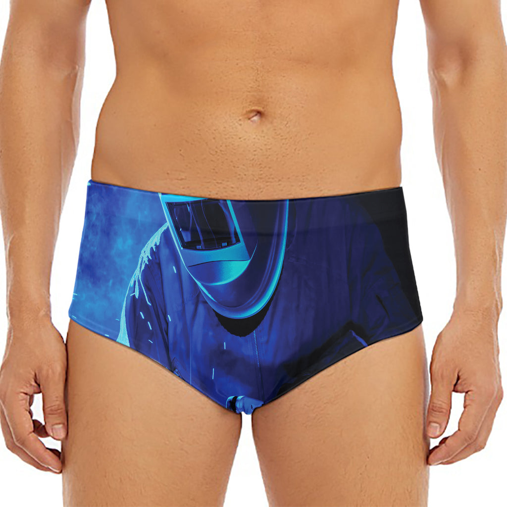 Industrial Welder Print Men's Triangle Swim Briefs