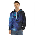 Industrial Welder Print Men's Velvet Pullover Hoodie