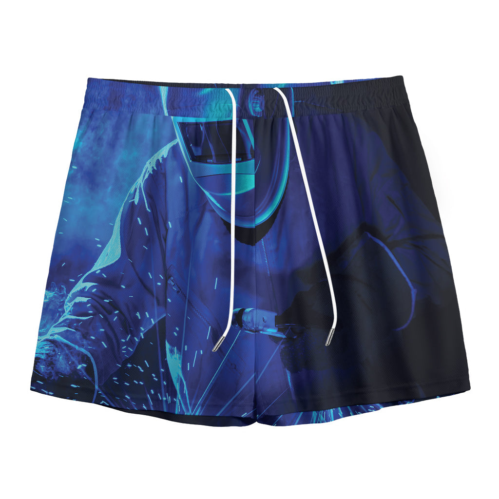 Industrial Welder Print Mesh Shorts