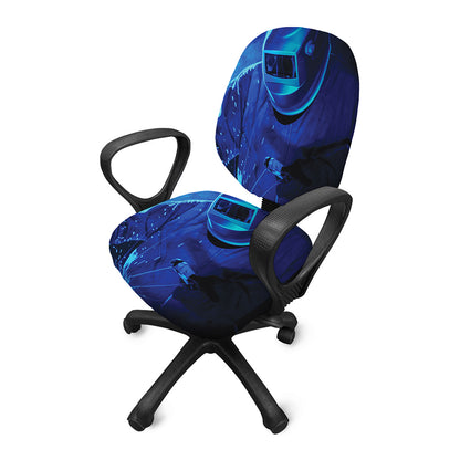 Industrial Welder Print Office Chair Cover
