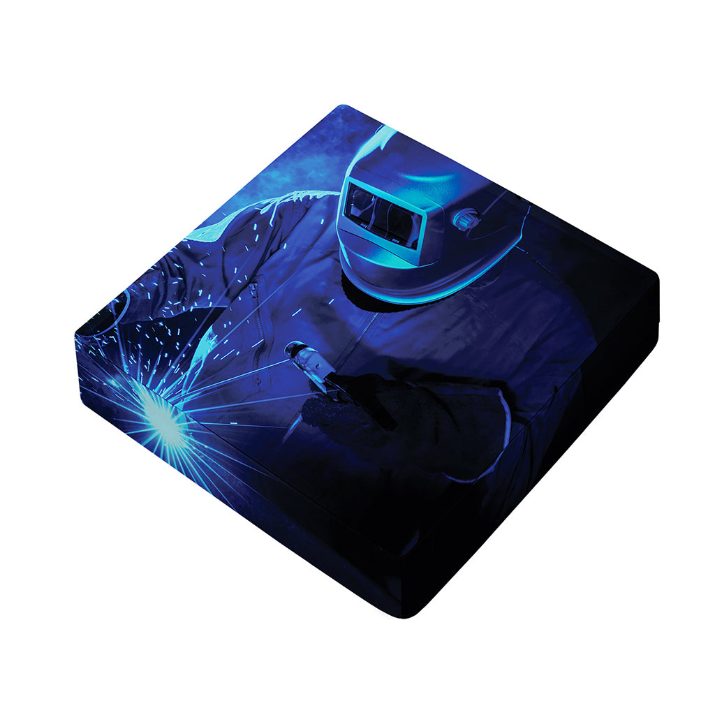 Industrial Welder Print Outdoor Seat Cushion Cover