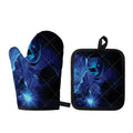 Industrial Welder Print Oven Mitt And Pot Holder Set