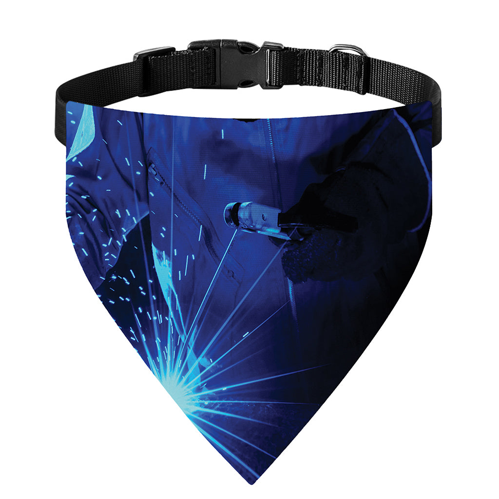 Industrial Welder Print Over The Collar Dog Bandana