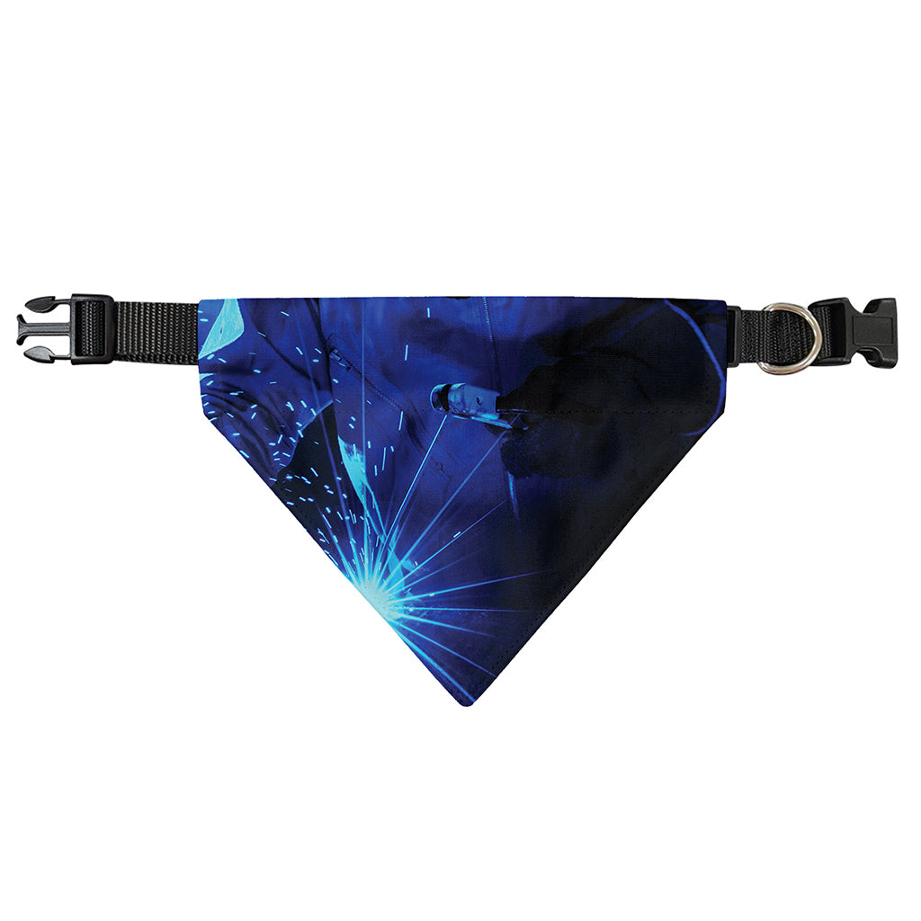 Industrial Welder Print Over The Collar Dog Bandana