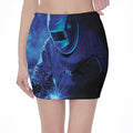 Industrial Welder Print Pencil Mini Skirt
