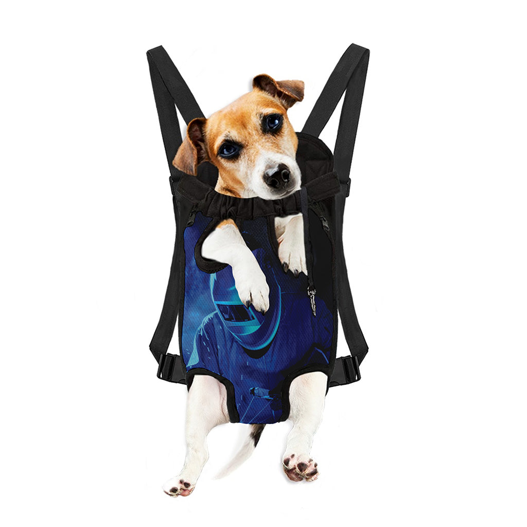 Industrial Welder Print Pet Carrier Backpack