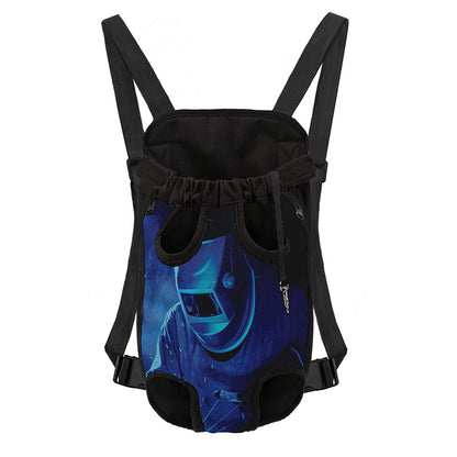 Industrial Welder Print Pet Carrier Backpack
