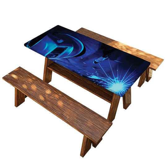 Industrial Welder Print Picnic Table Cover