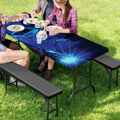 Industrial Welder Print Picnic Table Cover