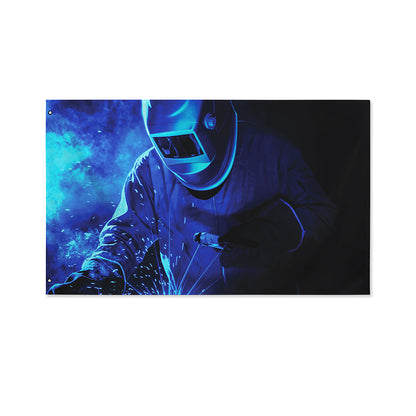 Industrial Welder Print Polyester Flag