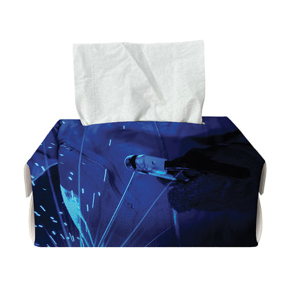 Industrial Welder Print Rectangle Tissue Box Cover