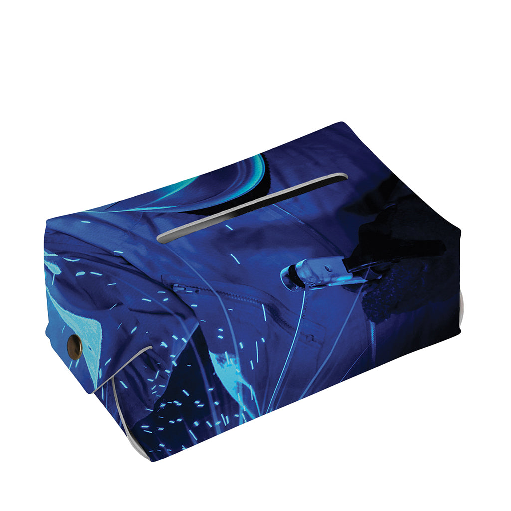 Industrial Welder Print Rectangle Tissue Box Cover